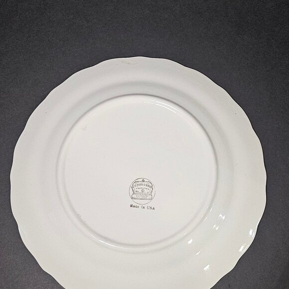 Vintage Rare 22 Karat Crown Of Gold Encrusted 10" Plate by Sabin - Picture 8 of 9